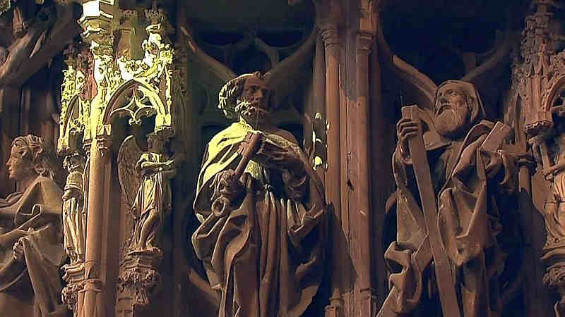 Green ray Strasbourg cathedral