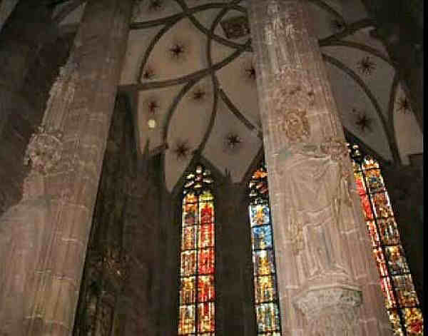 Vo&ucirc;te en palmier cath&eacute;drale de Strasbourg