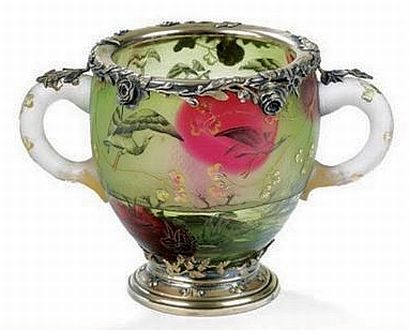 Coupe monture argent de Daum