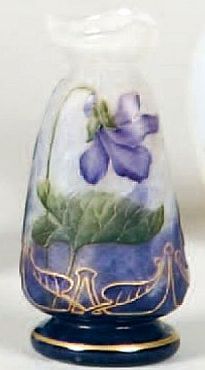 Vase en p&ecirc;te de verre de Daum