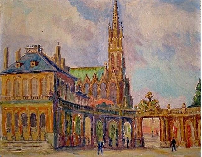 PLace Carri&egrave;re et basilique Saint Epvre &agrave; Nancy par Solange Monvoisin