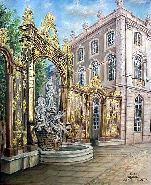 Grille de   place Stanislas et fontaine d'Amphitrite par Bertrand Husson