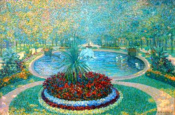 Le bassin de la P&eacute;pini&egrave;re, un coin de jardin &agrave; Nancy par Michel Auguste Colle