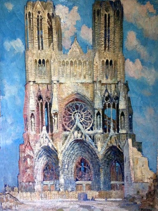 La cath&eacute;drale de Reims par Gustave Ren&eacute; Pierre