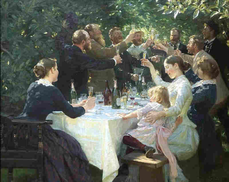 Le toast au champagnep ar Peder Severin Kroye